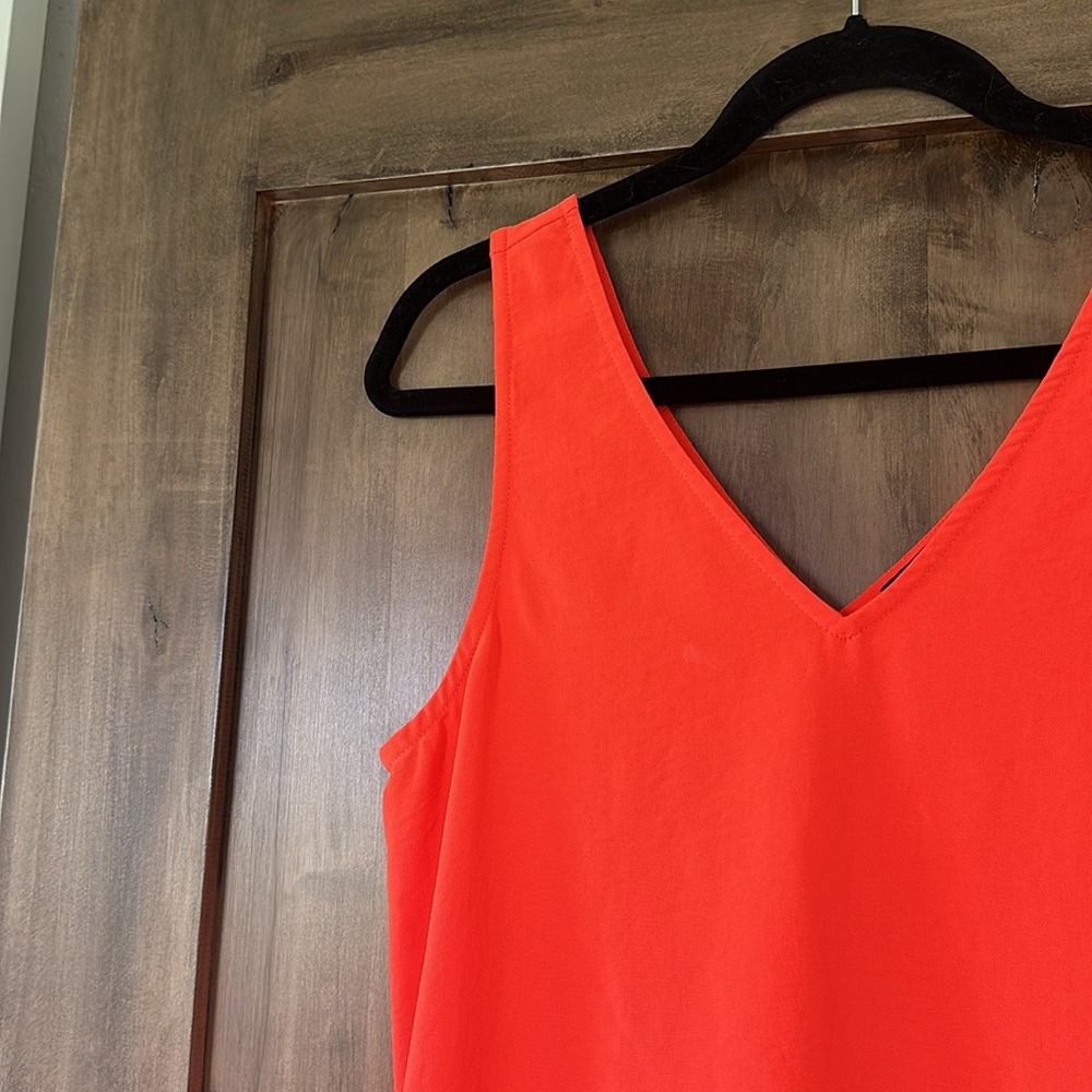 Halogen v neck orange dress - Picture 3 of 6
